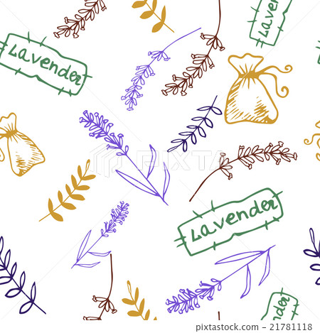 Lavender Seamless pattern  21781118
