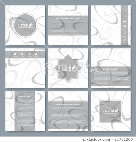 Set of square brochure template. Business, science Set of square brochure template. Business, science 21781200