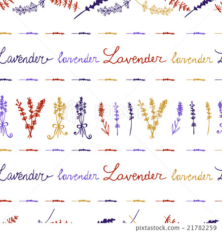 Lavender Seamless pattern - Stock Illustration [21782259] - PIXTA