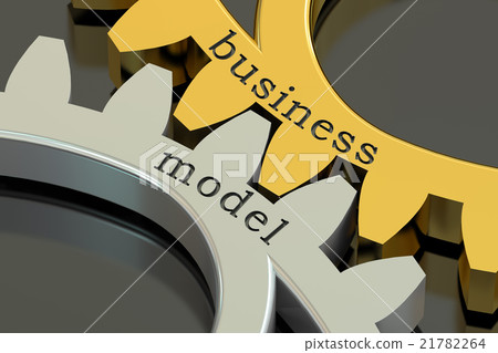 Business Model concept on the gearwheels 21782264