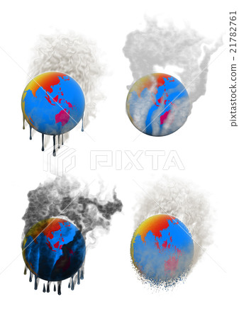 Image design of the earth collapse - Stock Illustration [21782761] - PIXTA