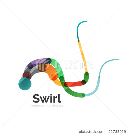 Vector swirl circle logo - Stock Illustration [21782939] - PIXTA