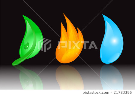 leaf, fire and water 21783396