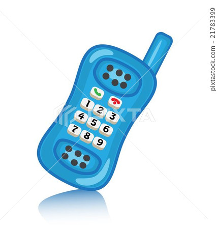 cartoon phone with buttons cartoon phone with buttons 21783399