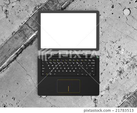 Tablet seen from the top, removable PC separated into keyboard Tablet seen from the top, removable PC separated into keyboard 21783513