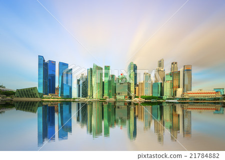 Singapore Skyline and view of Marina Bay Singapore Skyline and view of Marina Bay 21784882