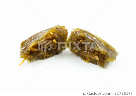 Stuffed Dough Pyramid Dessert 21786175