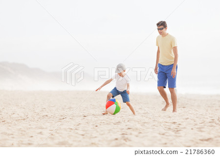family playing with ball family playing with ball 21786360
