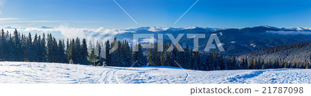 mountain landscapes and panoramas of snow-capped 21787098