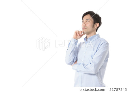 姿勢的男性思考的人 21787243