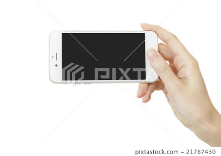 Female hand holding a smartphone 21787430