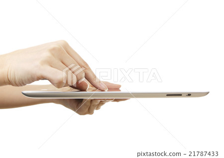 Women's hand with tablet 21787433