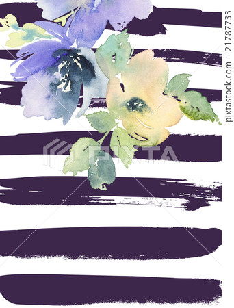 Greeting card with flowers 21787733