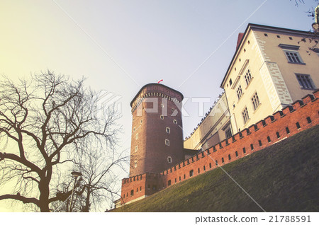 Wawel hill with cathedral and castle in Krakow Wawel hill with cathedral and castle in Krakow 21788591