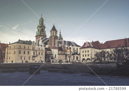 Wawel hill with cathedral and castle in Krakow Wawel hill with cathedral and castle in Krakow 21788599