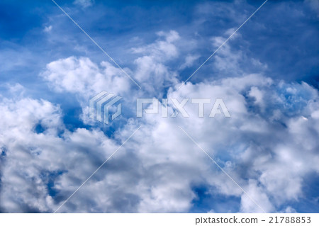 Blue sky and white fluffy clouds. Blue sky and white fluffy clouds. 21788853