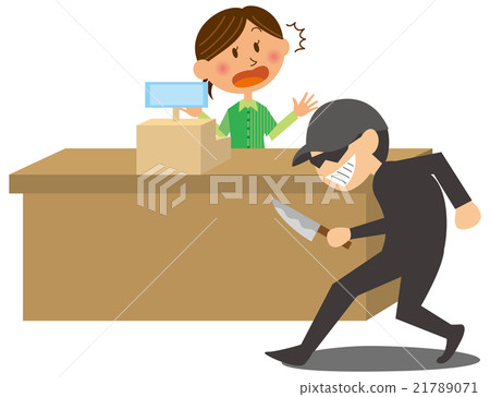 便利店搶劫圖像圖 21789071