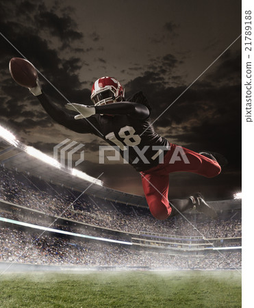 The american football player in action The american football player in action 21789188