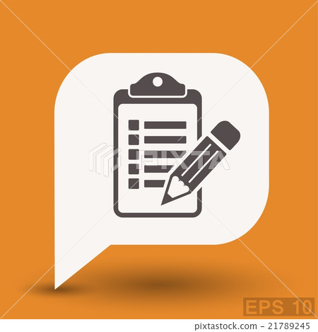 Pictograph of checklist Pictograph of checklist 21789245