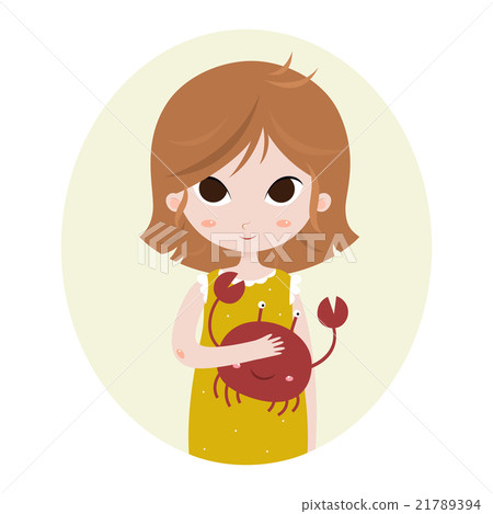 Zodiac signs Cancer. Vector illustration of the Zodiac signs Cancer. Vector illustration of the 21789394