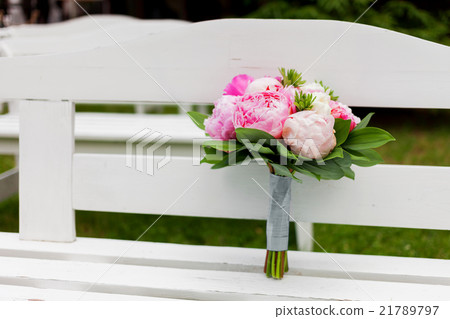 Wedding peony bouquet. Bride's accessory.  21789797