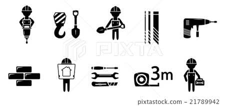 industrial concept icon set 21789942