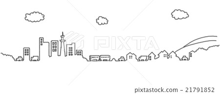 城市景觀的插圖 城市景觀的插圖 21791852