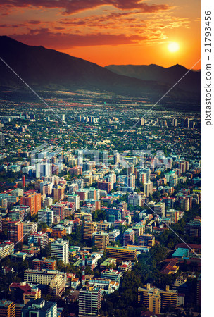 Panoramic view of Santiago 21793456