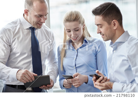 business people with tablet pc and smartphones business people with tablet pc and smartphones 21798110