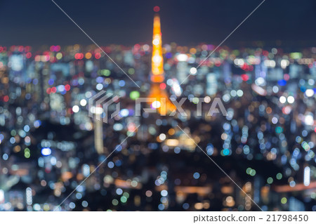 Bokeh lights background, Tokyo city downtown Bokeh lights background, Tokyo city downtown 21798450