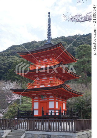 【古代京都的世界遺產文化遺產】【西國三十三寺】京都府京都市東山區清水寺東山區春第16號小安塔 21800547