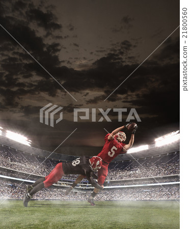 The american football players in action 21800560