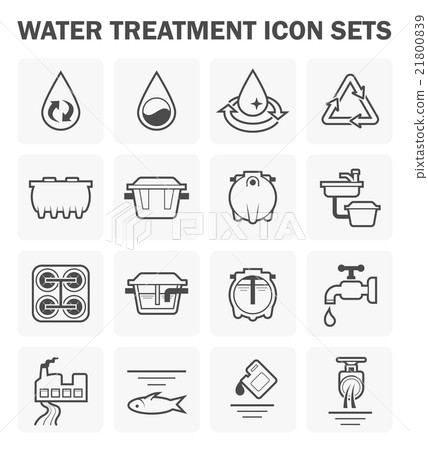 Water icon sets 21800839