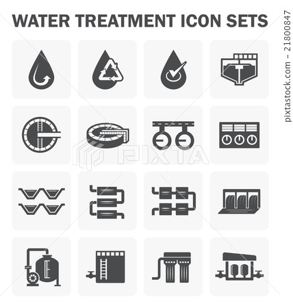 Water treatment icon 21800847