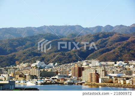 A town in the foot of the mountain A town in the foot of the mountain 21800972