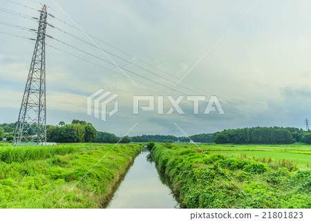 初夏的鹿島河的風景 21801823