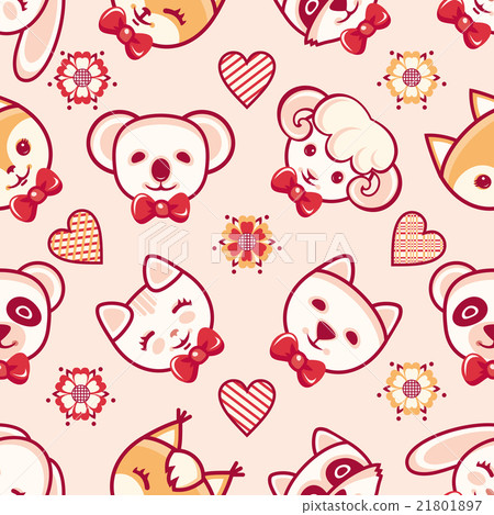Animal. Seamless pattern. Animal. Seamless pattern. 21801897