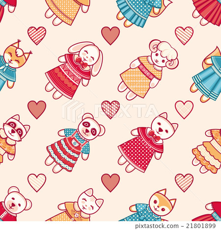Animal. Seamless pattern. 21801899