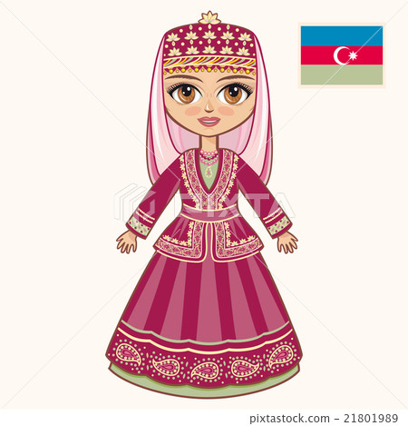 The girl in Azerbaijanian dress. The girl in Azerbaijanian dress. 21801989