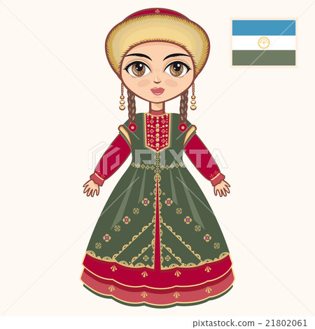 The girl in Bashkir dress. The girl in Bashkir dress. 21802061