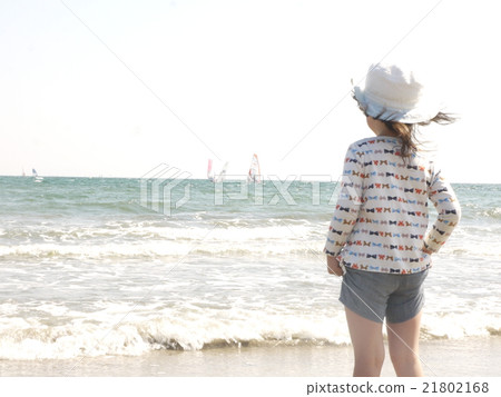 Sea and girl Sea and girl 21802168