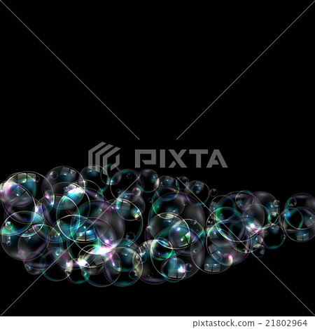Soap Bubbles Abstract Background Vector - Stock Illustration [21802964 ...