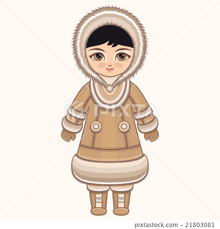 North girl. The girl in Chukcha dress. 21803081
