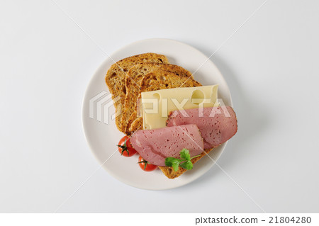 toasted bread with cheese and ham toasted bread with cheese and ham 21804280