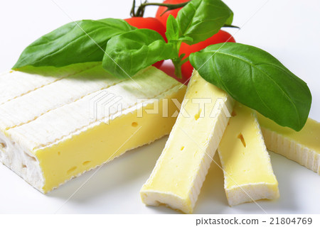 Soft cheese with thin white rind Soft cheese with thin white rind 21804769