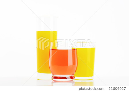 Glasses of fruit juice drinks 21804927