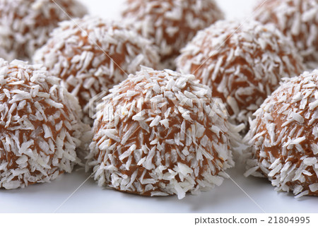 Chocolate coconut truffles 21804995