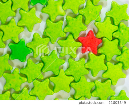 Isolate of Milk Tablet Candy colorful stars Isolate of Milk Tablet Candy colorful stars 21805849
