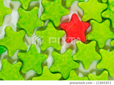 Isolate of Milk Tablet Candy colorful stars Isolate of Milk Tablet Candy colorful stars 21805851