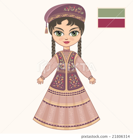 The girl in Tatar dress. The girl in Tatar dress. 21806314